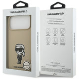 Husa de protectie Karl Lagerfeld compatibil cu iPhone 17 Pro Max, Bej