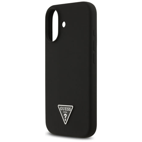 Husa de protectie Guess Silicone Triangle Logo MagSafe (GUHMP17SSCTRLMK) compatibil cu iPhone 17, Negru