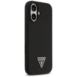 Husa de protectie Guess Silicone Triangle Logo MagSafe (GUHMP17SSCTRLMK) compatibil cu iPhone 17, Negru
