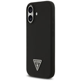 Husa de protectie Guess Silicone Triangle Logo MagSafe (GUHMP17SSCTRLMK) compatibil cu iPhone 17, Negru