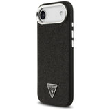 Husa de protectie Guess Glitter Triangle Logo MagSafe (GUHMP17MPFGTSCMK) compatibil cu iPhone 17 Air, Negru