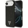 Husa de protectie Guess Glitter Triangle Logo MagSafe (GUHMP17MPFGTSCMK) compatibil cu iPhone 17 Air, Negru