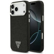 Husa de protectie Guess Glitter Triangle Logo MagSafe (GUHMP17XPFGTSCMK) compatibil cu iPhone 17 Pro Max, Negru