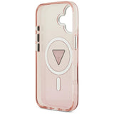 Husa de protectie Guess IML Gradient Triangle Logo MagSafe (GUHMP17SHGTMLCGP) compatibil cu iPhone 17, Roz