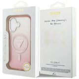 Husa de protectie Guess IML Gradient Triangle Logo MagSafe (GUHMP17SHGTMLCGP) compatibil cu iPhone 17, Roz