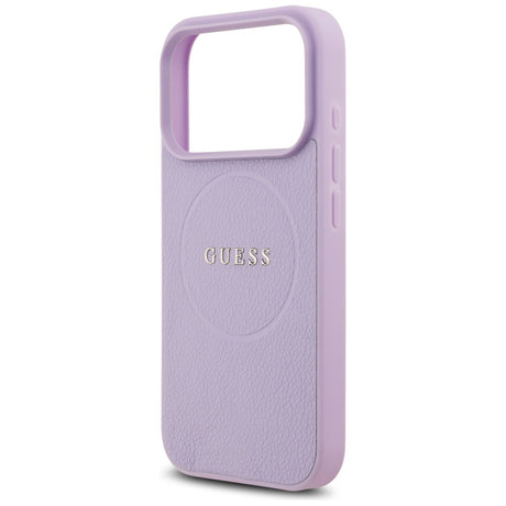 Husa de protectie Guess Grained Gold Ring MagSafe (GUHMP17XPGHSMMU) compatibil cu iPhone 17 Pro Max, Mov