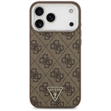 Husa de protectie Guess Hardcase 4G Triangle Logo MagSafe (GUHMP17XP4TSRCMW) compatibil cu iPhone 17 Pro Max, Maro