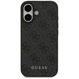 Husa de protectie Guess Hardcase 4G Classic (GUHCP17SG4GFGR) compatibil cu iPhone 17, Negru