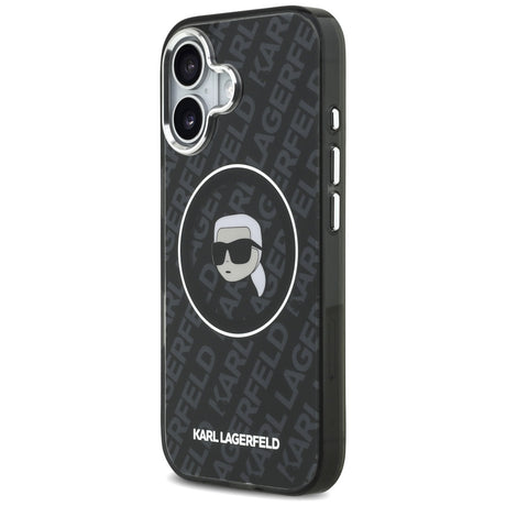 Husa de protectie Karl Lagerfeld IML MagSafe compatibil cu iPhone 17, Negru