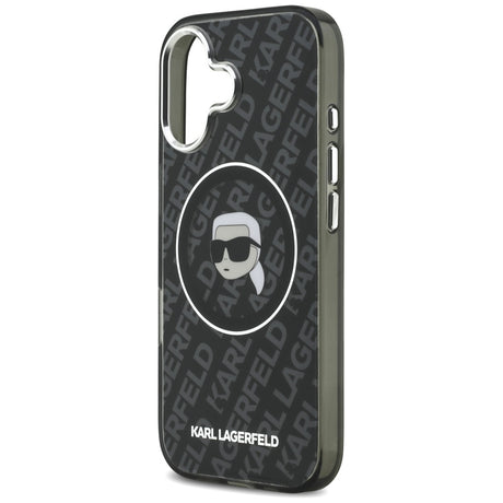 Husa de protectie Karl Lagerfeld IML MagSafe compatibil cu iPhone 17, Negru