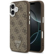 Husa de protectie Guess Hardcase 4G Triangle Logo MagSafe (GUHMP17SP4TSRCMW) compatibil cu iPhone 17, Maro