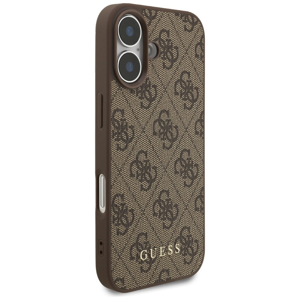 Husa de protectie Guess Hardcase 4G Classic (GUHCP17SG4GFBR) compatibil cu iPhone 17, Maro