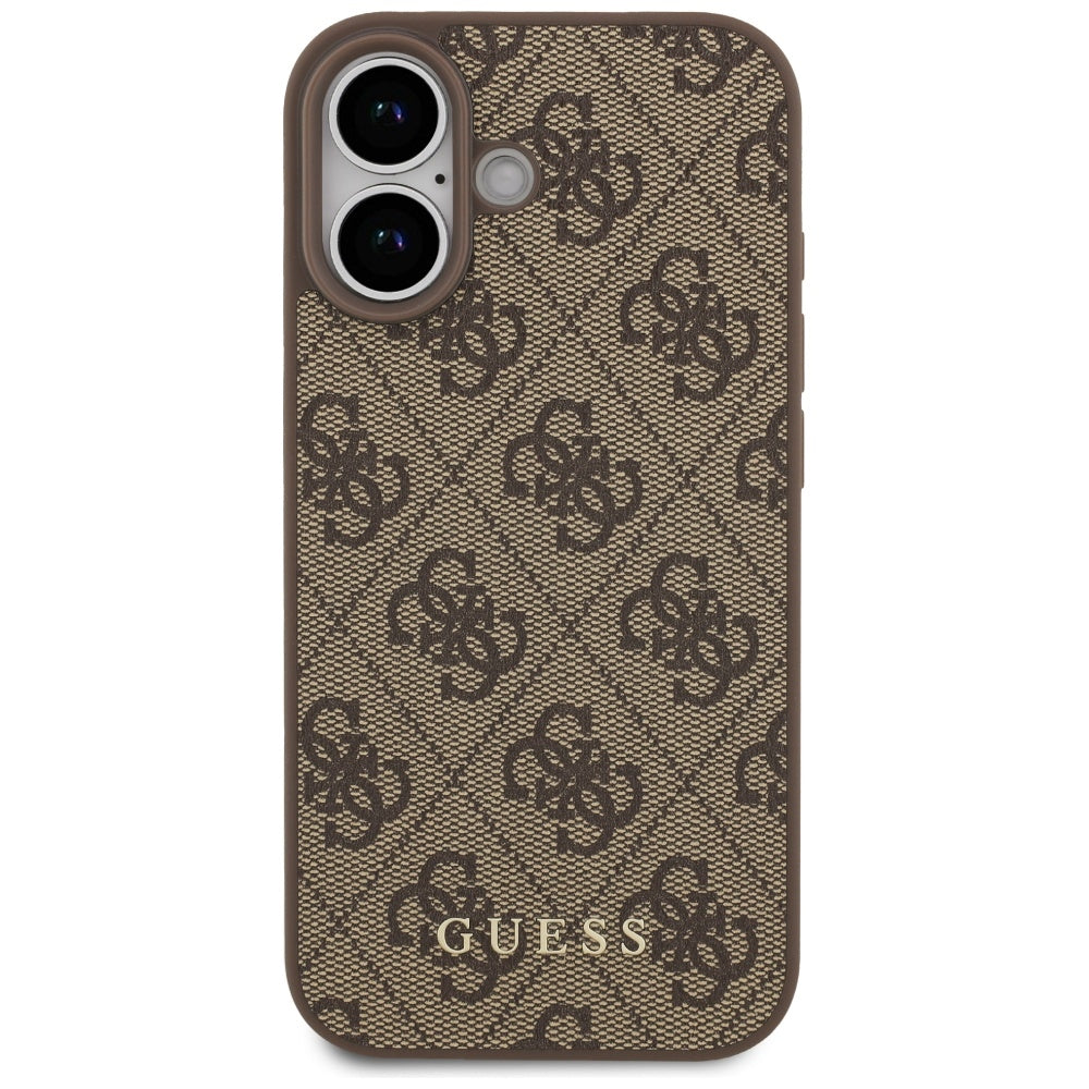 Husa de protectie Guess Hardcase 4G Classic (GUHCP17SG4GFBR) compatibil cu iPhone 17, Maro