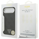 Husa de protectie Guess Hardcase 4G Triangle Logo MagSafe (GUHMP17MP4TSRCMK) compatibil cu iPhone 17 Air, Negru