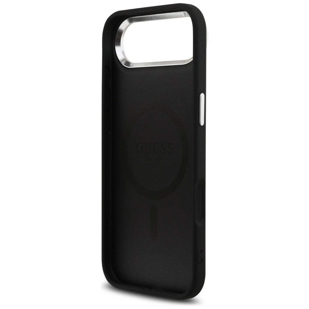 Husa de protectie Guess Hardcase 4G Triangle Logo MagSafe (GUHMP17MP4TSRCMK) compatibil cu iPhone 17 Air, Negru