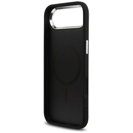 Husa de protectie Guess Hardcase 4G Triangle Logo MagSafe (GUHMP17MP4TSRCMK) compatibil cu iPhone 17 Air, Negru