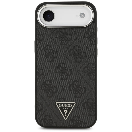 Husa de protectie Guess Hardcase 4G Triangle Logo MagSafe (GUHMP17MP4TSRCMK) compatibil cu iPhone 17 Air, Negru