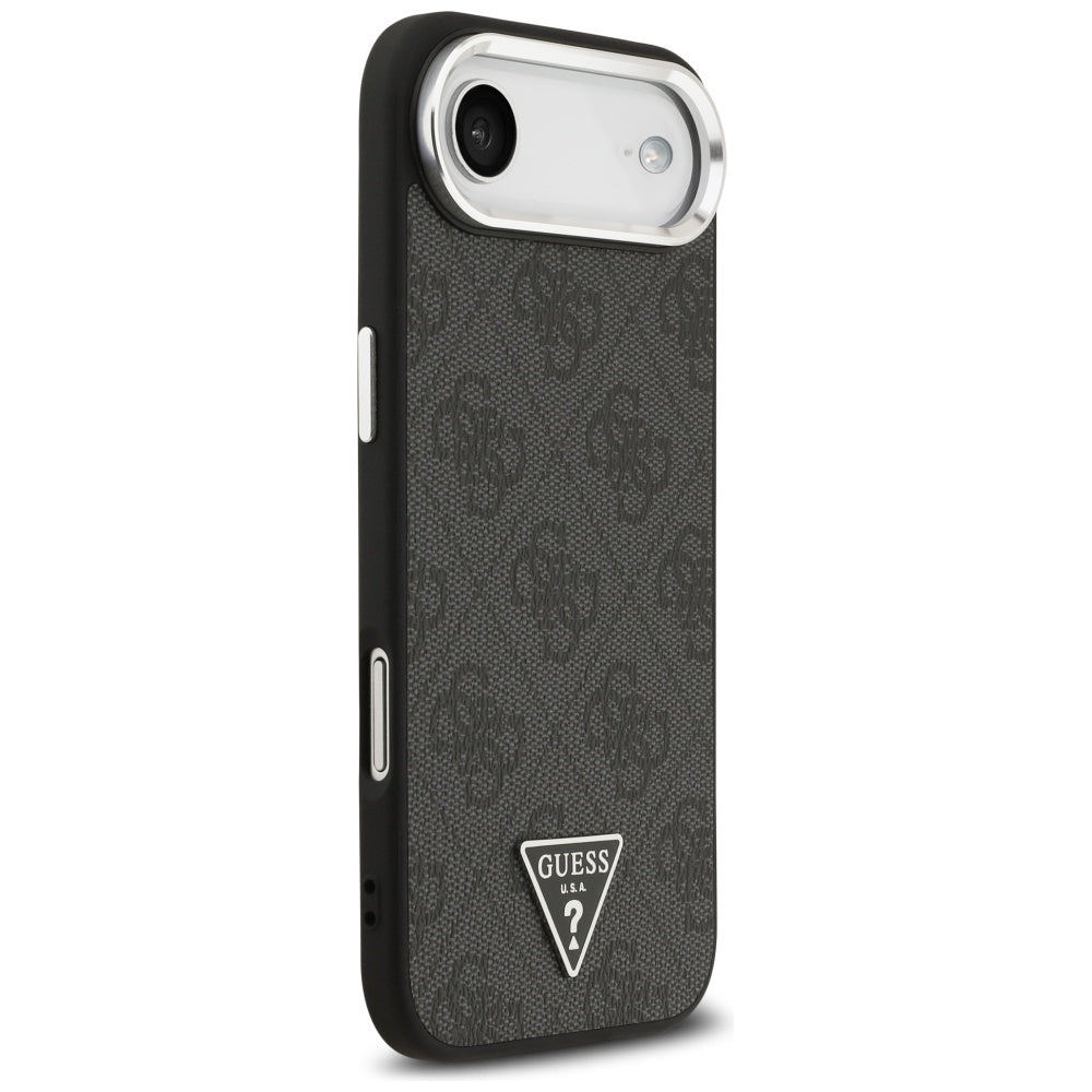 Husa de protectie Guess Hardcase 4G Triangle Logo MagSafe (GUHMP17MP4TSRCMK) compatibil cu iPhone 17 Air, Negru