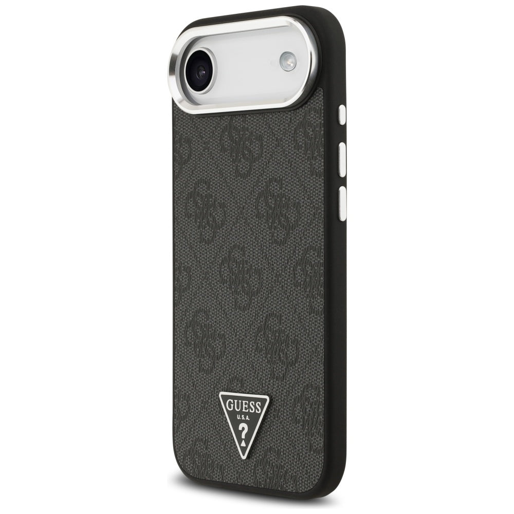 Husa de protectie Guess Hardcase 4G Triangle Logo MagSafe (GUHMP17MP4TSRCMK) compatibil cu iPhone 17 Air, Negru