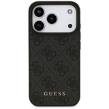 Husa de protectie Guess Hardcase 4G Classic (GUHCP17LG4GFGR) compatibil cu iPhone 17 Pro, Negru