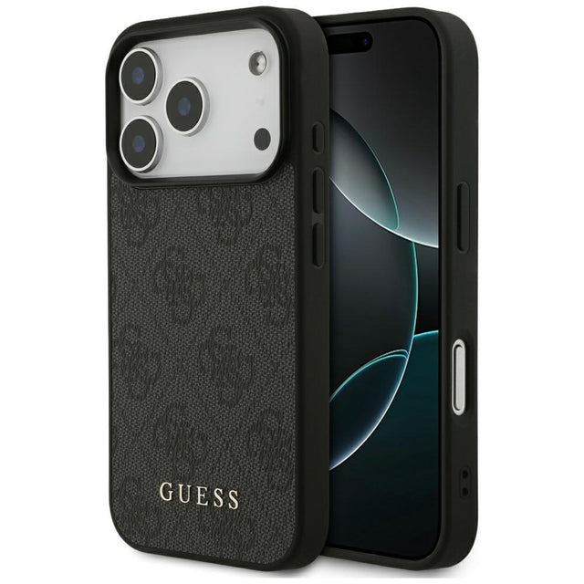 Husa de protectie Guess Hardcase 4G Classic (GUHCP17LG4GFGR) compatibil cu iPhone 17 Pro, Negru