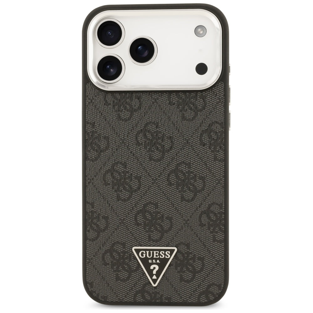 Husa de protectie Guess Hardcase 4G Triangle Logo MagSafe (GUHMP17XP4TSRCMK) compatibil cu iPhone 17 Pro Max, Negru