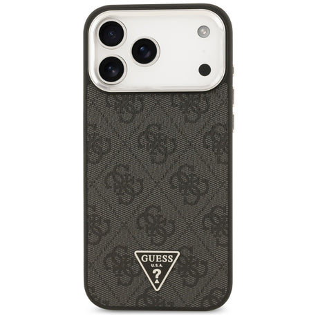 Husa de protectie Guess Hardcase 4G Triangle Logo MagSafe (GUHMP17XP4TSRCMK) compatibil cu iPhone 17 Pro Max, Negru