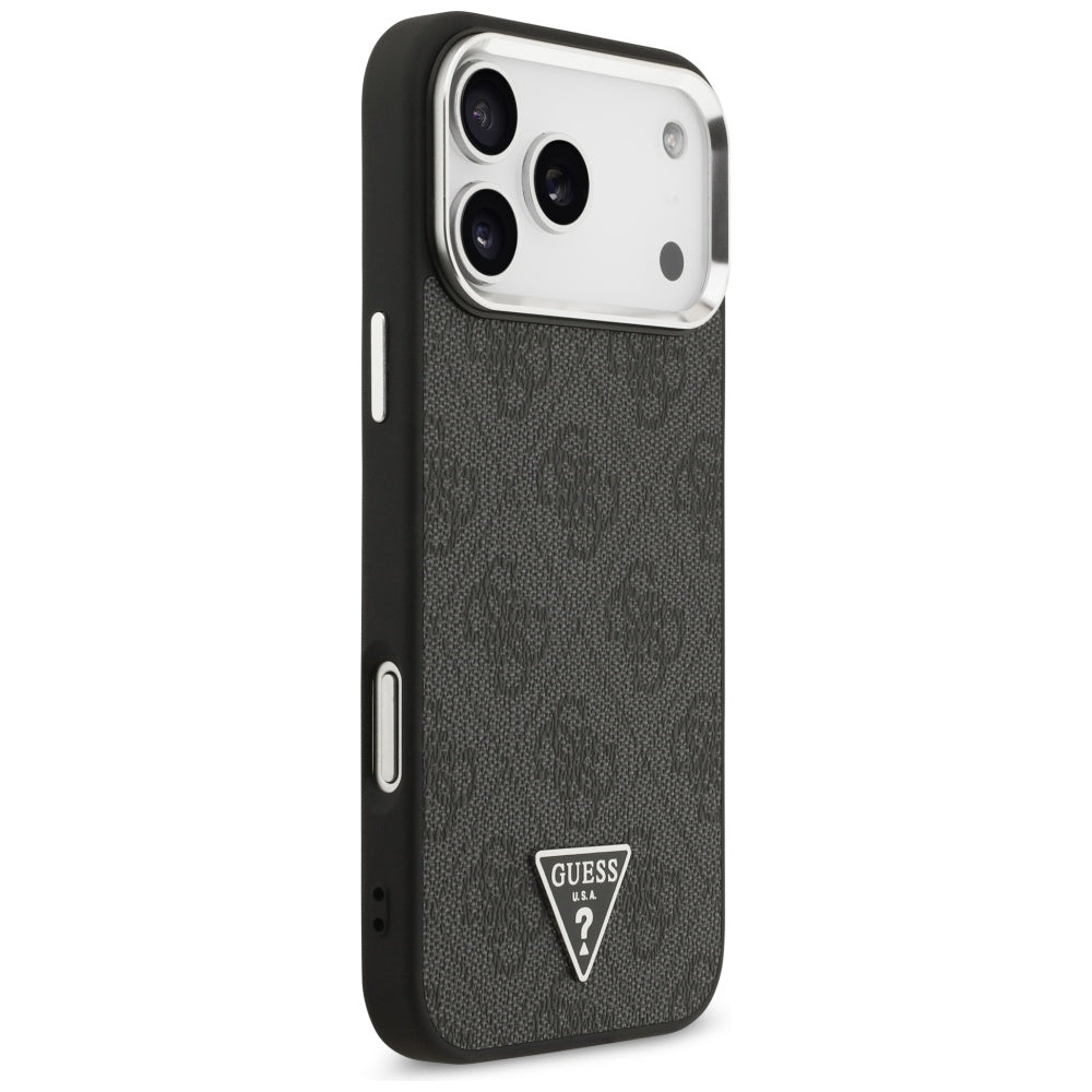 Husa de protectie Guess Hardcase 4G Triangle Logo MagSafe (GUHMP17XP4TSRCMK) compatibil cu iPhone 17 Pro Max, Negru