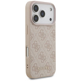 Husa de protectie Guess Hardcase 4G compatibil cu iPhone 17 Pro, Roz