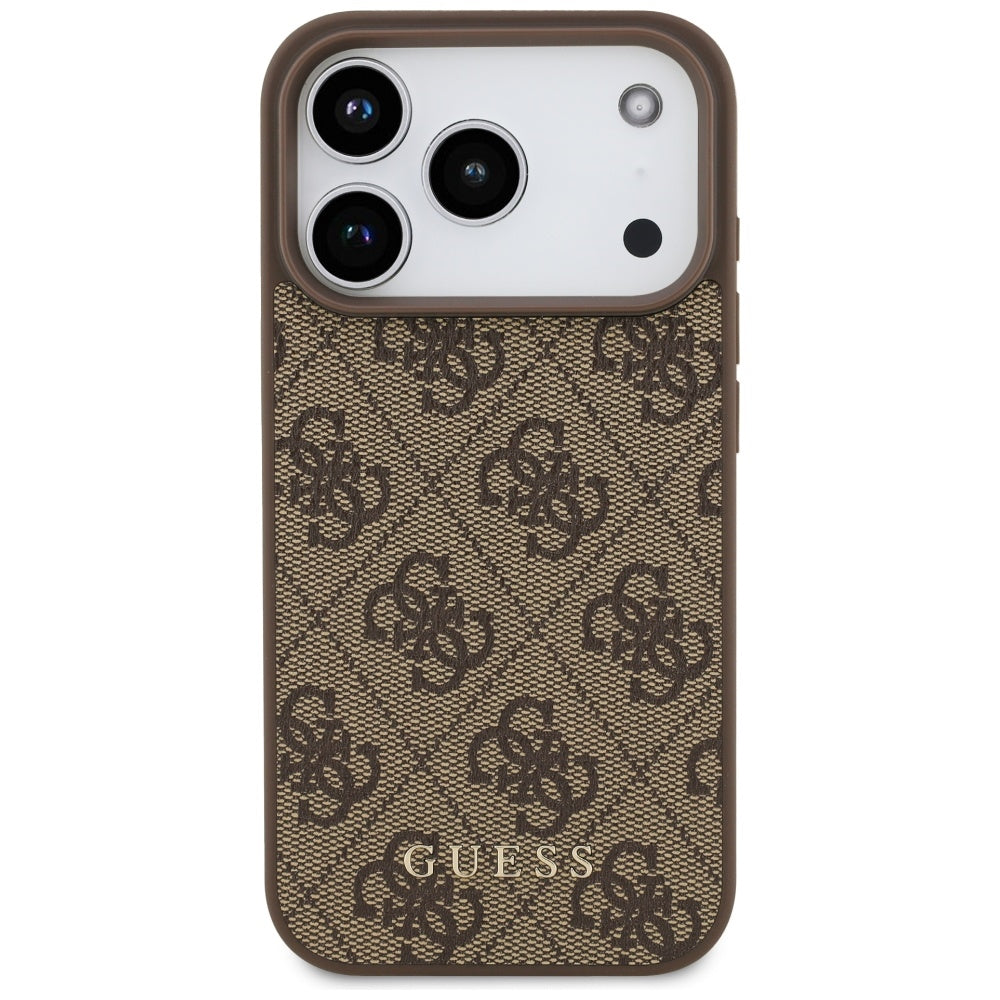 Husa de protectie Guess Hardcase 4G Classic compatibil cu iPhone 17 Pro, Maro
