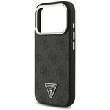 Husa de protectie Guess Hardcase 4G Triangle Logo MagSafe (GUHMP17LP4TSRCMK) compatibil cu iPhone 17 Pro, Negru