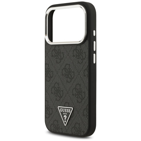 Husa de protectie Guess Hardcase 4G Triangle Logo MagSafe (GUHMP17LP4TSRCMK) compatibil cu iPhone 17 Pro, Negru