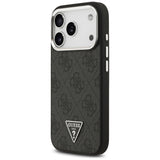 Husa de protectie Guess Hardcase 4G Triangle Logo MagSafe (GUHMP17LP4TSRCMK) compatibil cu iPhone 17 Pro, Negru