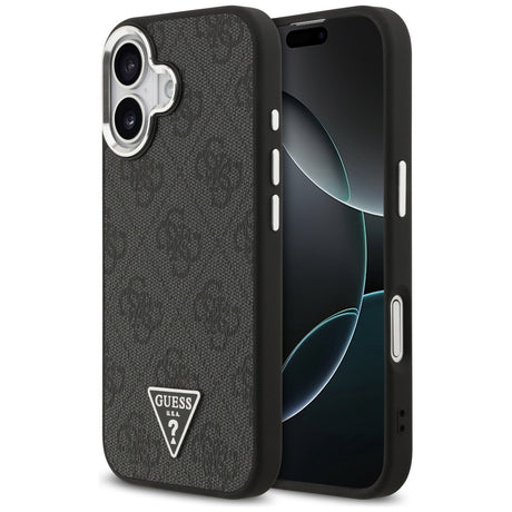 Husa de protectie Guess Hardcase 4G Triangle Logo MagSafe (GUHMP17SP4TSRCMK) compatibil cu iPhone 17, Negru
