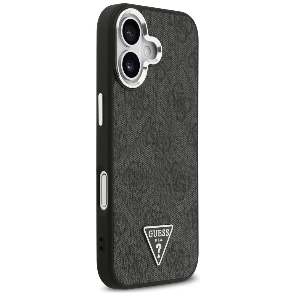 Husa de protectie Guess Hardcase 4G Triangle Logo MagSafe (GUHMP17SP4TSRCMK) compatibil cu iPhone 17, Negru