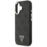 Husa de protectie Guess Hardcase 4G Triangle Logo MagSafe (GUHMP17SP4TSRCMK) compatibil cu iPhone 17, Negru