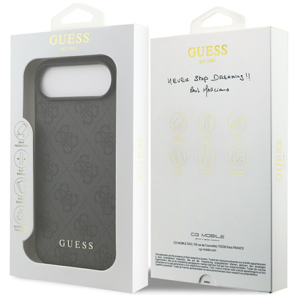 Husa de protectie Guess Hardcase 4G Classic (GUHCP17MG4GFGR) compatibil cu iPhone 17 Air, Negru