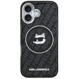 Husa de protectie Karl Lagerfeld IML MagSafe (KLHMP17SHMKBCHOK) compatibil cu iPhone 17, Negru Choupette`S Head