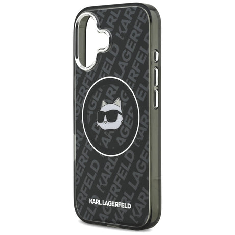 Husa de protectie Karl Lagerfeld IML MagSafe (KLHMP17SHMKBCHOK) compatibil cu iPhone 17, Negru Choupette`S Head
