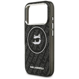 Husa de protectie Karl Lagerfeld IML MagSafe (KLHMP17LHMKBCHOK) compatibil cu iPhone 17 Pro, Negru Choupette`S Head