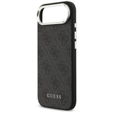 Husa de protectie Guess Hardcase 4G Classic Logo MagSafe (GUHMP17MP4GSSMCK) compatibil cu iPhone 17 Air, Negru