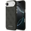 Husa de protectie Guess Hardcase 4G Classic Logo MagSafe (GUHMP17MP4GSSMCK) compatibil cu iPhone 17 Air, Negru