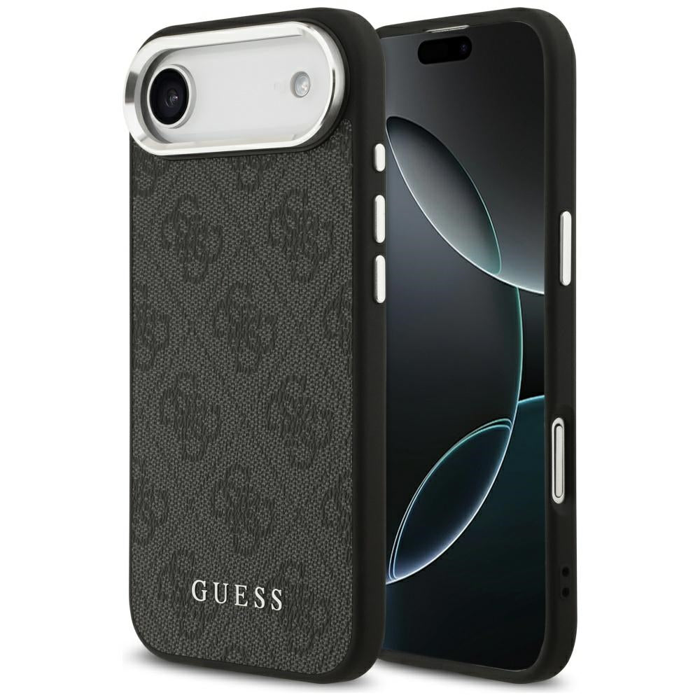 Husa de protectie Guess Hardcase 4G Classic Logo MagSafe (GUHMP17MP4GSSMCK) compatibil cu iPhone 17 Air, Negru