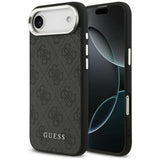 Husa de protectie Guess Hardcase 4G Classic Logo MagSafe (GUHMP17MP4GSSMCK) compatibil cu iPhone 17 Air, Negru