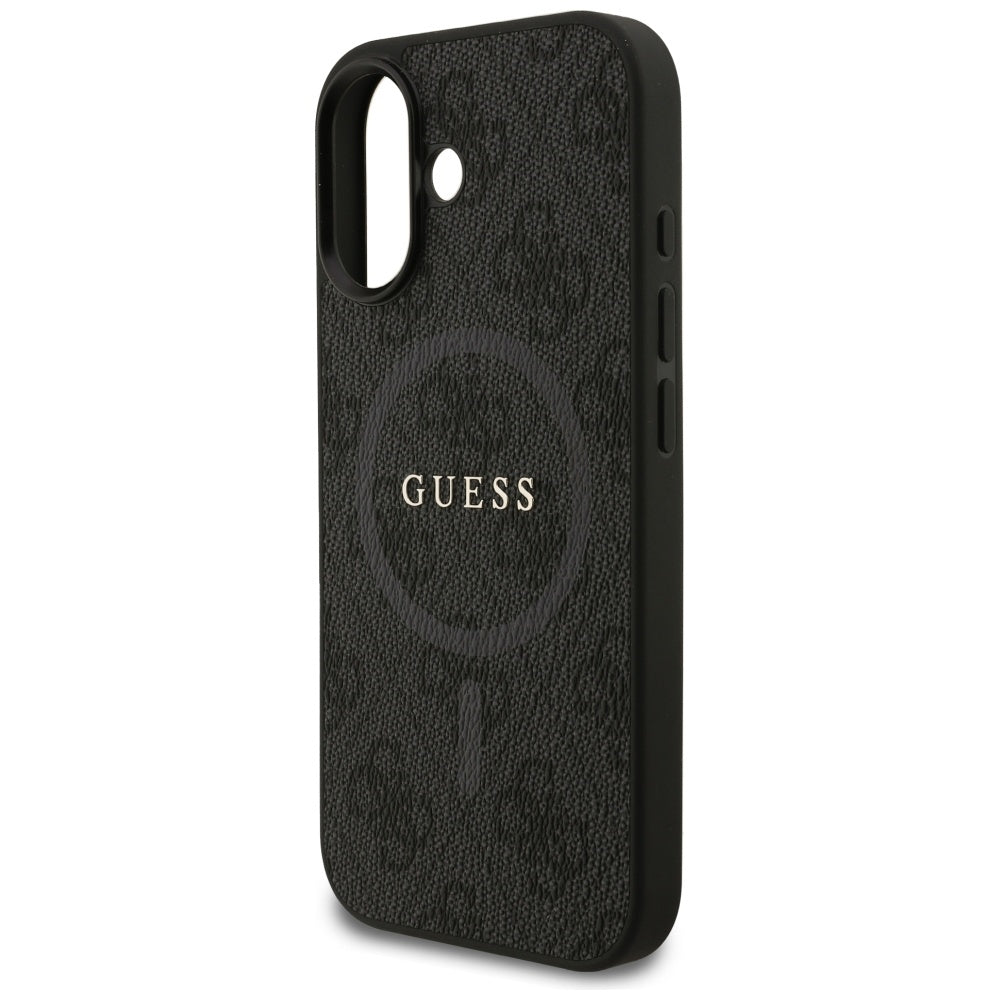 Husa de protectie Guess 4G Ring Classic Logo MagSafe (GUHMP17SG4GFRK) compatibil cu iPhone 17, Negru