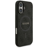 Husa de protectie Guess 4G Ring Classic Logo MagSafe (GUHMP17SG4GFRK) compatibil cu iPhone 17, Negru