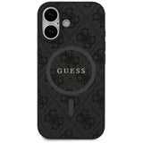 Husa de protectie Guess 4G Ring Classic Logo MagSafe (GUHMP17SG4GFRK) compatibil cu iPhone 17, Negru
