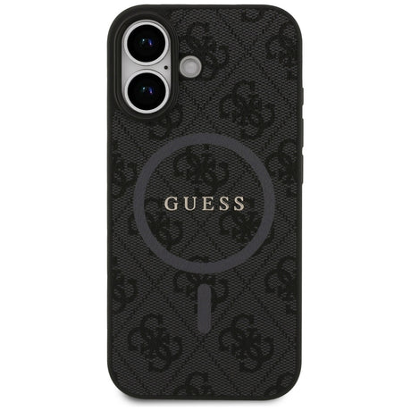Husa de protectie Guess 4G Ring Classic Logo MagSafe (GUHMP17SG4GFRK) compatibil cu iPhone 17, Negru