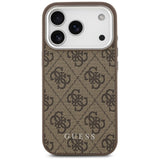 Husa de protectie Guess Hardcase 4G Classic Logo MagSafe (GUHMP17XP4GSSMCW) compatibil cu iPhone 17 Pro Max, Maro
