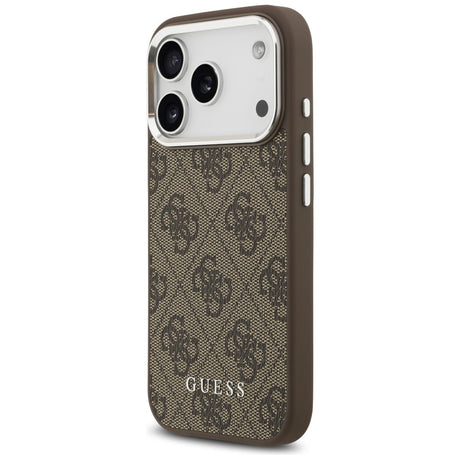Husa de protectie Guess Hardcase 4G Classic Logo MagSafe (GUHMP17XP4GSSMCW) compatibil cu iPhone 17 Pro Max, Maro
